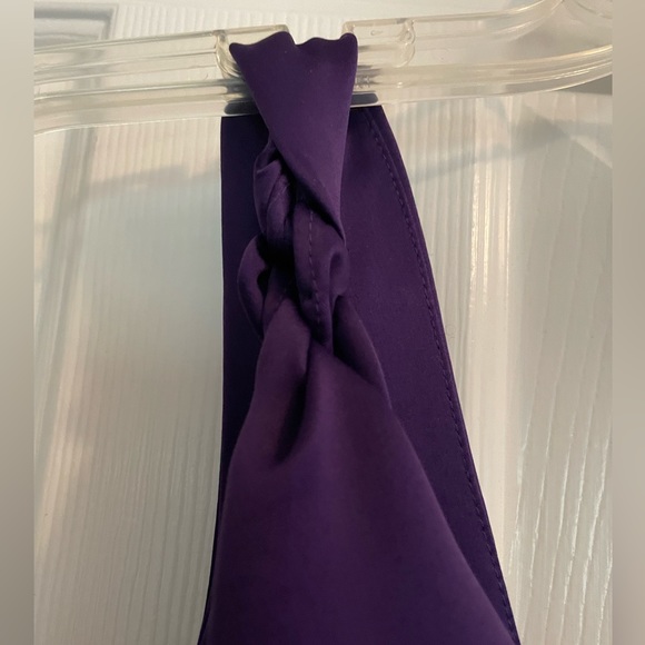 Calvin Klein dress. Medium.  Deep purple. Satin. - Picture 4 of 8